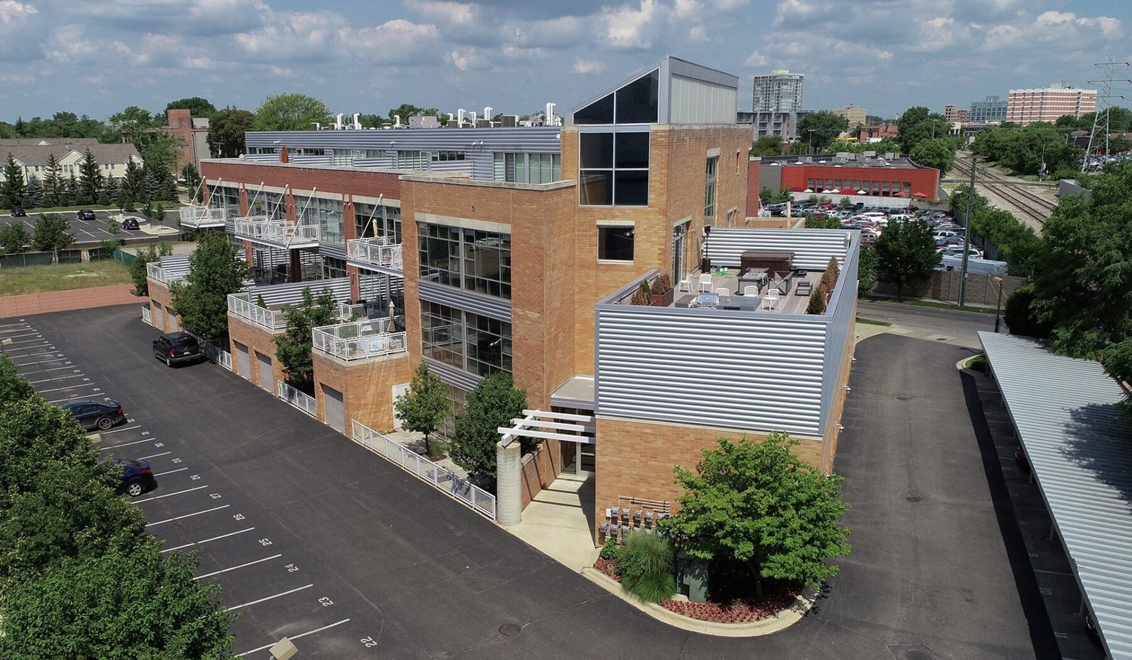 Metro Lofts exterior or development view in Royal Oak, Michigan